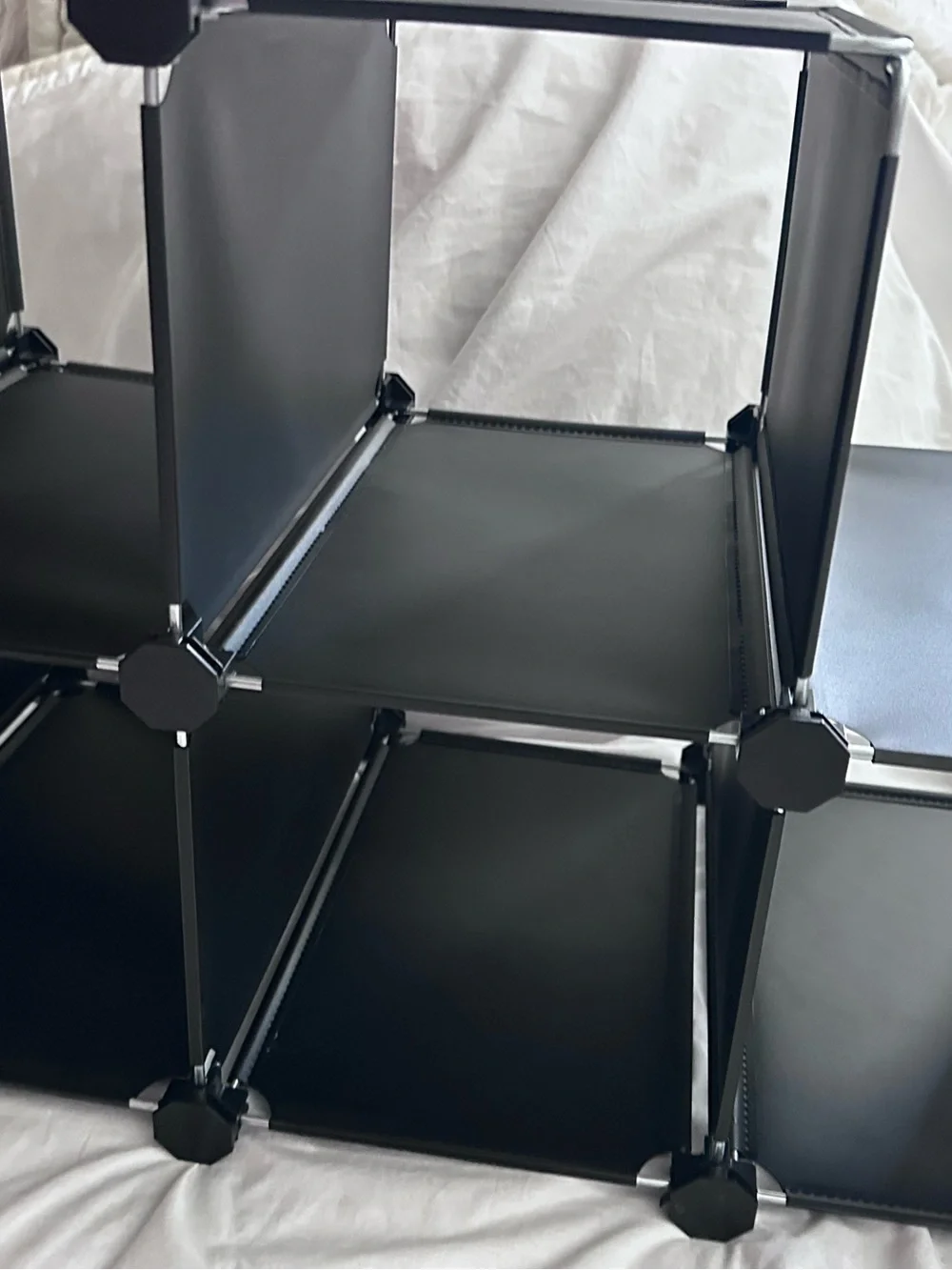Modular Cube Storage Organizer in Black